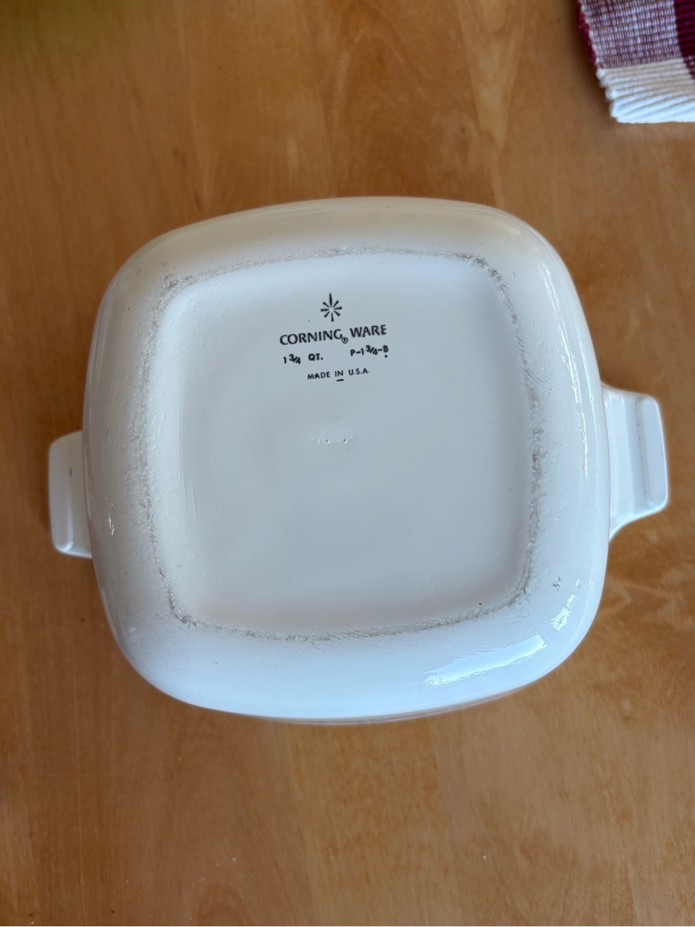 Corningware White Casserole with Blue Cornflower Pattern and Glass Lid - Picture 5 of 15
